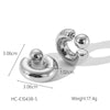 Wholesale Women's Stainless Steel Cshaped Hollow Geometric Earrings 18K Goldplated