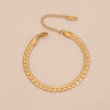 Wholesale Women's Stainless Steel Cuban Bracelet With Electroplating In Ins Style