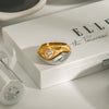 Wholesale Women's Stainless Steel Diamond Drop Shaped Electroplated Ring Jewelry