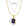 Wholesale Women's Stainless Steel Diamond Ochain Necklace With Electroplating Design