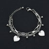 Wholesale Women's Stainless Steel Double Layer Tree Of Life Pendant Bracelet With Geometric Pattern