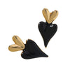Wholesale Women's Stainless Steel Drip Oil Heartshaped Stud Earrings With Fairy Style