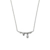 Wholesale Women's Stainless Steel Drop Shape Lava Water Drop Necklace With Vacuum Real Gold Electroplating In Pvd Furnace Light Luxury Clavicle Chain And Sweater Chain