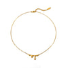 Wholesale Women's Stainless Steel Drop Shape Lava Water Drop Necklace With Vacuum Real Gold Electroplating In Pvd Furnace Light Luxury Clavicle Chain And Sweater Chain