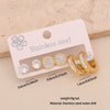 Wholesale Women's Stainless Steel Earrings With Diamond Inlay Butterfly Heart Star And Geometric Patterns