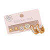 Wholesale Women's Stainless Steel Earrings With Diamond Inlay Butterfly Heart Star And Geometric Patterns