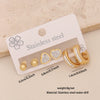 Wholesale Women's Stainless Steel Earrings With Diamond Inlay Butterfly Heart Star And Geometric Patterns