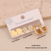 Wholesale Women's Stainless Steel Earrings With Diamond Inlay Butterfly Heart Star And Geometric Patterns