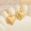Wholesale Women's Stainless Steel Earrings With Flower Pattern And Electroplating Treatment In Water Drop Shape