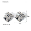 Wholesale Women's Stainless Steel Earrings With Geometric Design And Vacuum Real Gold Electroplating In Pvd Furnace
