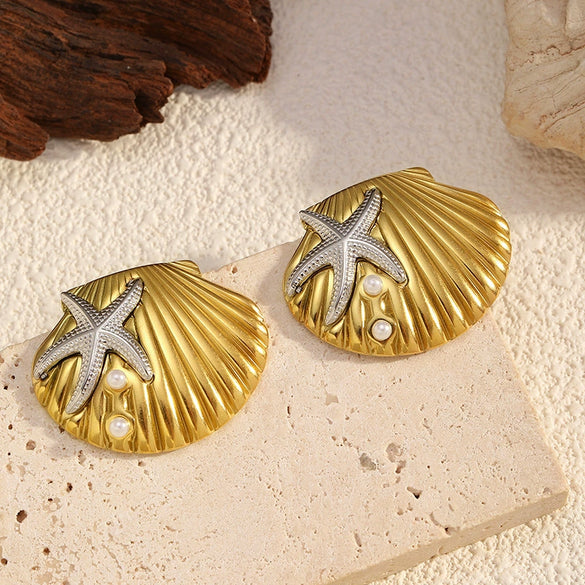 Wholesale Women's Stainless Steel Electroplated Animal Zodiac Shape Earrings Light Luxury Highend Minimalist Ins Style