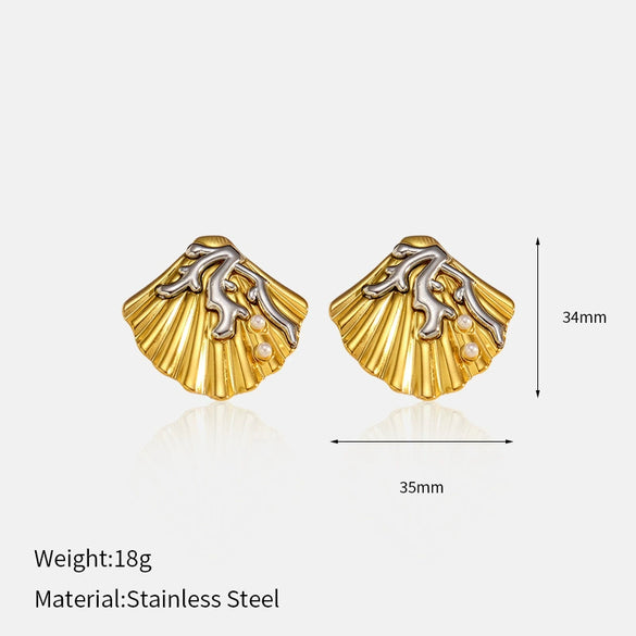 Wholesale Women's Stainless Steel Electroplated Animal Zodiac Shape Earrings Light Luxury Highend Minimalist Ins Style