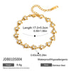 Wholesale Women's Stainless Steel Electroplated Blade Chain Necklace And Bracelet Accessories Fashion Minimalist Style