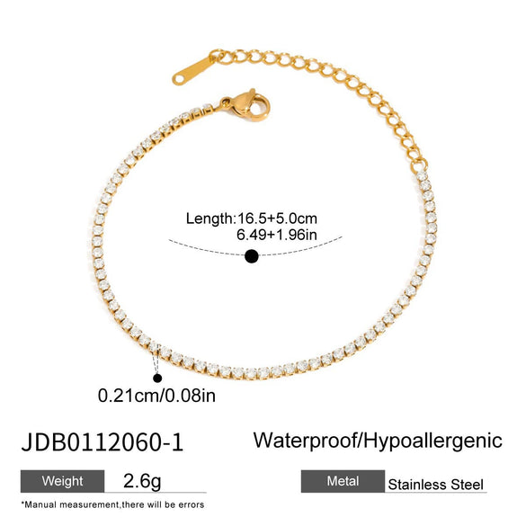 Wholesale Women's Stainless Steel Electroplated Blade Chain Necklace And Bracelet Accessories Fashion Minimalist Style