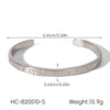 Wholesale Women's Stainless Steel Electroplated Bracelet With Irregular And Geometric Patterns