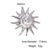 Wholesale Women's Stainless Steel Electroplated Constellation Open Ring Hand Jewelry