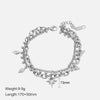 Wholesale Women's Stainless Steel Electroplated Double Star Bracelet Fashion Niche Design