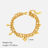 Wholesale Women's Stainless Steel Electroplated Double Star Bracelet Fashion Niche Design