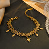 Wholesale Women's Stainless Steel Electroplated Double Star Bracelet Fashion Niche Design