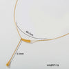 Wholesale Women's Stainless Steel Electroplated Flower Cross Chain Necklace