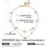 Wholesale Women's Stainless Steel Electroplated Geometric And Heart Shape Tassel Pearl Necklace Jewelry