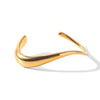 Wholesale Women's Stainless Steel Electroplated Geometric Bracelet Light Luxury Highend Irregular Open Design 18K Gold Jewelry