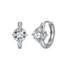 Wholesale Women's Stainless Steel Electroplated Geometric Diamond Studded Ear Cuffs And Earrings