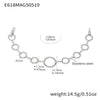 Wholesale Women's Stainless Steel Electroplated Geometric Ferris Wheel Heart Circle Splicing Chain 5A Zircon Bracelet Jewelry
