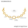 Wholesale Women's Stainless Steel Electroplated Geometric Ferris Wheel Heart Circle Splicing Chain 5A Zircon Bracelet Jewelry