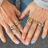 Wholesale Women's Stainless Steel Electroplated Geometric Horseshoe Buckle Open Ring Accessories