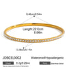 Wholesale Women's Stainless Steel Electroplated Geometric Rhinestone Bracelet Accessories