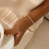 Wholesale Women's Stainless Steel Electroplated Geometric Rhinestone Bracelet Accessories