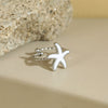Wholesale Women's Stainless Steel Electroplated Geometric Starfish Open Ring Jewelry