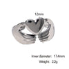 Wholesale Women's Stainless Steel Electroplated Heart Open Ring Simple And Fashionable