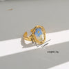 Wholesale Women's Stainless Steel Electroplated Heart Shape And Flower Ring With Minimalist Design