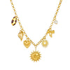 Wholesale Women's Stainless Steel Electroplated Heartshaped Leopard Print Pendant Necklace With Oshaped Chain