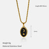 Wholesale Women's Stainless Steel Electroplated 18K Gold Moon Star Pendant Necklace With Twist Chain In Ins Style And Minimalist Design