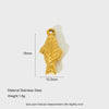 Wholesale Women's Stainless Steel Electroplated Marine Series Accessories With Hirback Pattern And Cute Starfish Lobster Koi Pendant For Diy