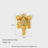 Wholesale Women's Stainless Steel Electroplated Marine Series Accessories With Hirback Pattern And Cute Starfish Lobster Koi Pendant For Diy