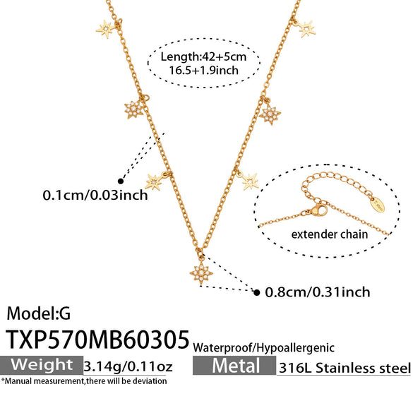 Wholesale Women's Stainless Steel Electroplated Necklace And Bracelet Set With Cross Crown Roman Numerals Pattern