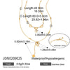 Wholesale Women's Stainless Steel Electroplated Stacked Doublelayer Heart Zircon Motherofpearl Necklace