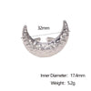 Wholesale Women's Stainless Steel Electroplated Star Constellation Hammered Open Ring Jewelry