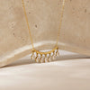 Wholesale Women's Stainless Steel Electroplated Water Drop Shape Necklace With Regular Chain