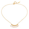 Wholesale Women's Stainless Steel Electroplated Water Drop Shape Necklace With Regular Chain