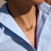 Wholesale Women's Stainless Steel Electroplated Water Drop Shape Necklace With Regular Chain