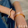 Wholesale Women's Stainless Steel Electroplated Wave Bracelet Jewelry Accessories