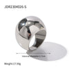 Wholesale Women's Stainless Steel Exaggerated Spherical Ring With Geometric Design And 18K Gold Electroplating Fashion Personality Trendy Jewelry