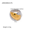 Wholesale Women's Stainless Steel Exaggerated Spherical Ring With Geometric Design And 18K Gold Electroplating Fashion Personality Trendy Jewelry