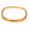 Wholesale Women's Stainless Steel Exaggerated Square Medieval Style Geometric Buckle Bracelet Jewelry With Electroplating
