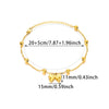 Wholesale Women's Stainless Steel Fashion Anklets With Bow And Letters Numbers Text Pattern